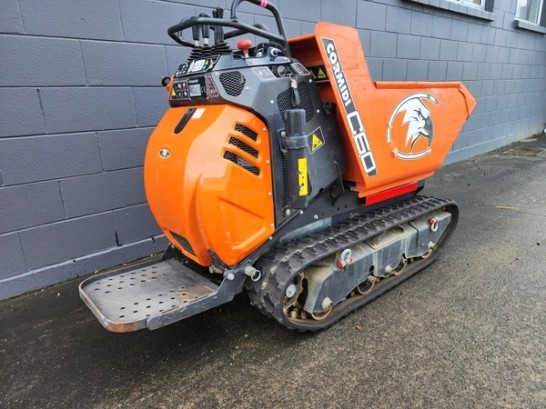 Side-back view of Cormidi Tracked Dumper